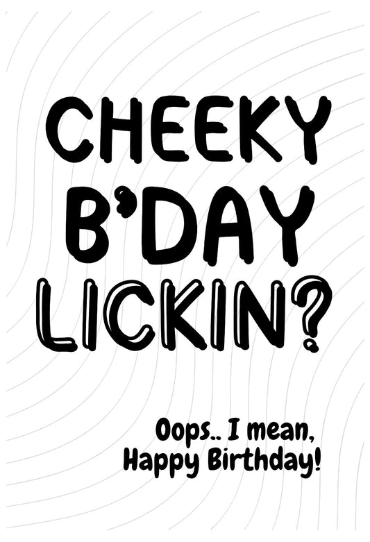 Birthday Lickin? -  Birthday Card