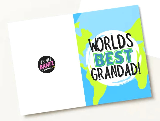Worlds Best Grandad - Greeting Card