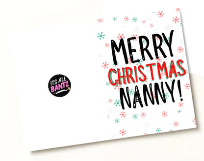 Merry Christmas Nanny -  Greeting Card