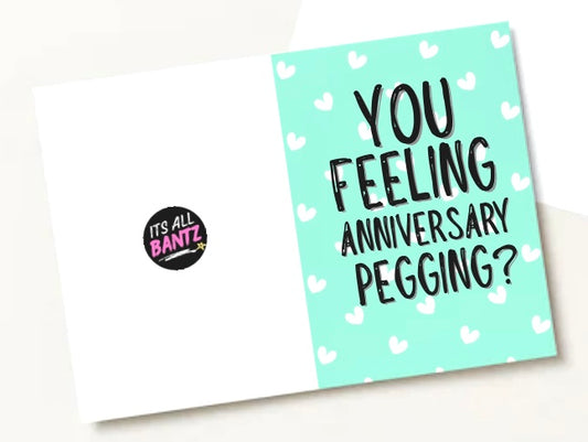 Anniversary Pegging - Greeting Card