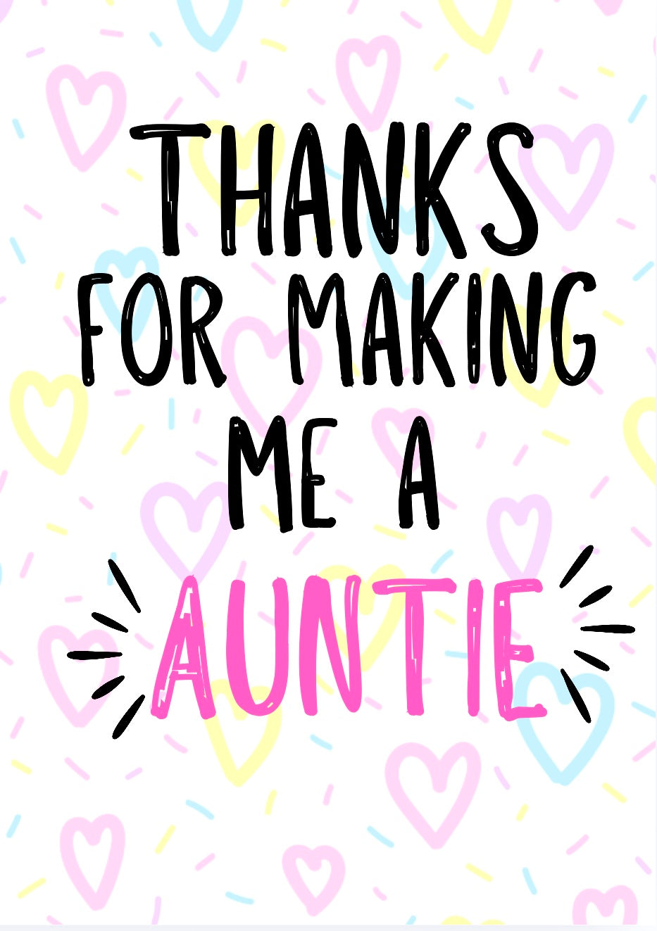 Thanks Auntie -  Greeting Card