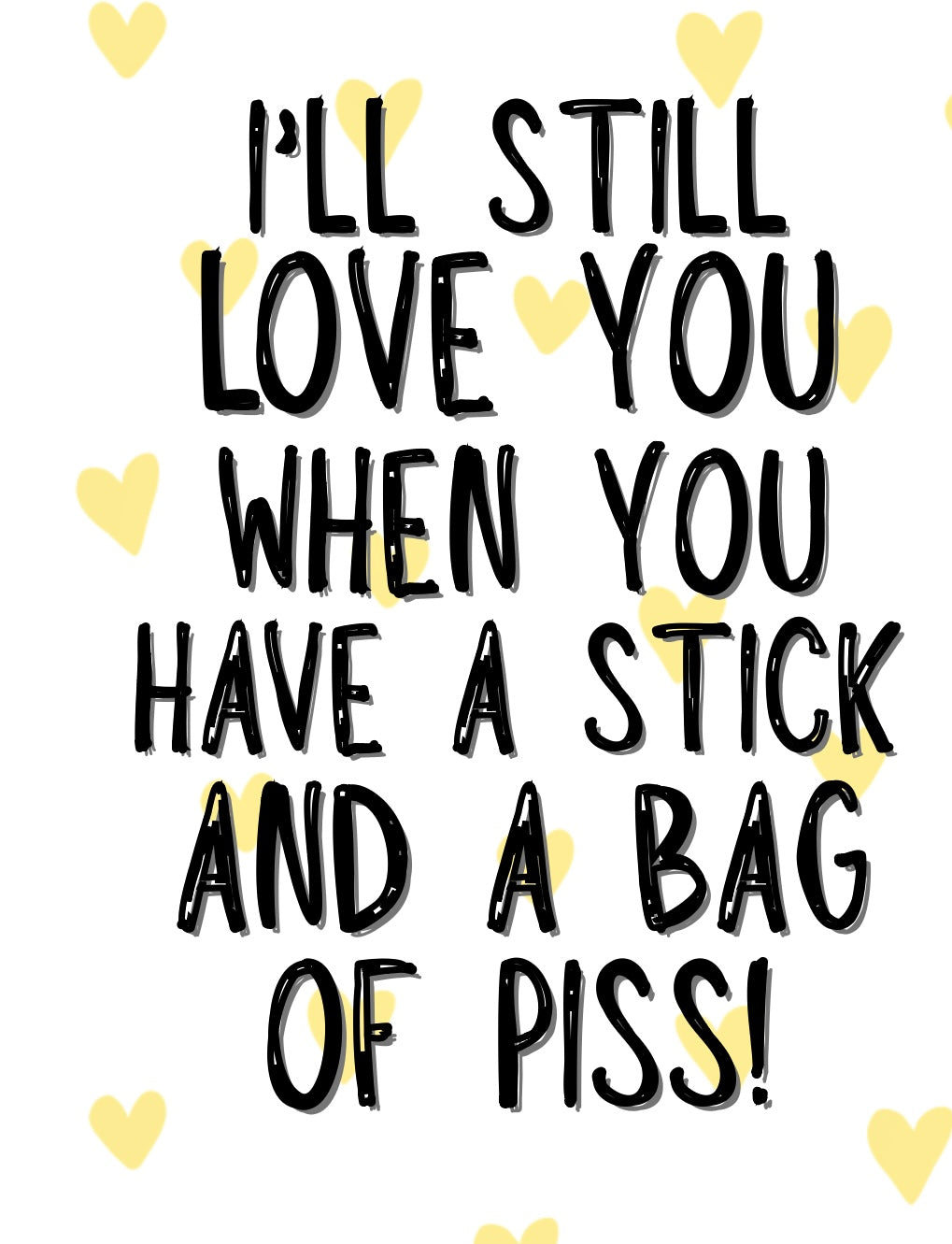 Bag Of Piss - Greeting Card