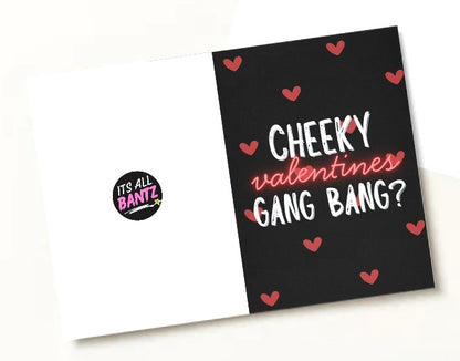 Cheeky Gang Bang - Greeting Card