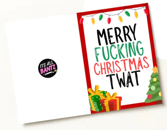 Christmas Twat -  Greeting Card