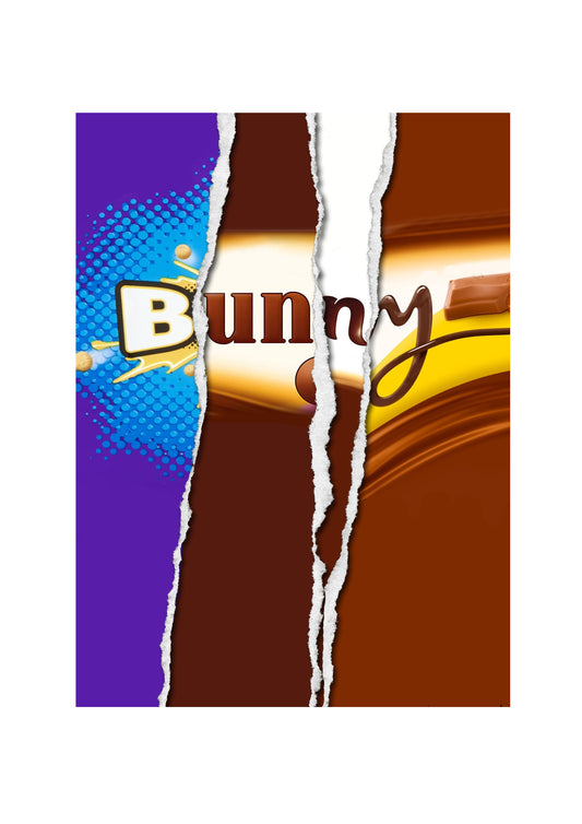 Bunny - Easter Chocolate Bar Wrapper