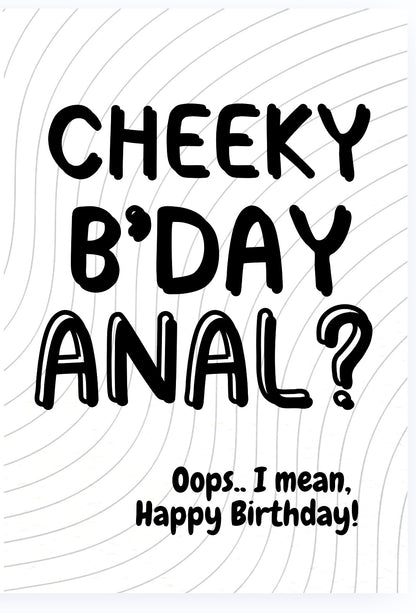 Birthday Anal? -  Birthday Card