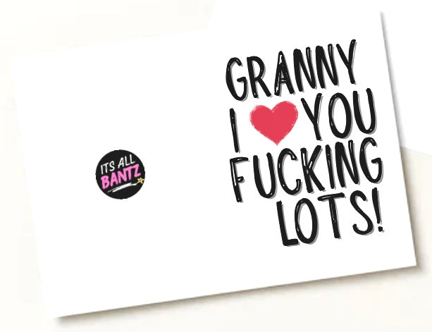 Granny Fucking Lots - Greeting Card
