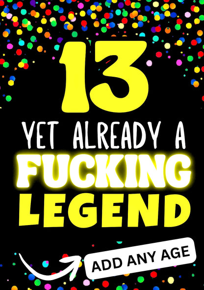 Already A Legend - Birthday Card