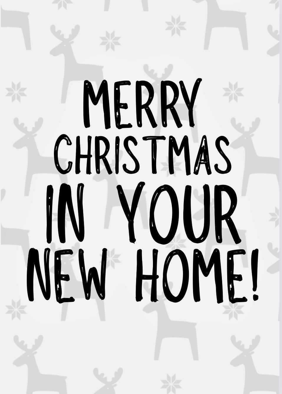 New Home Christmas -  Greeting Card