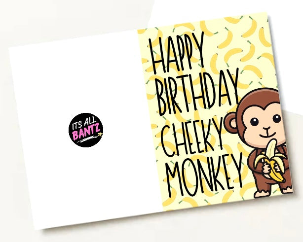 Birthday Monkey -  Birthday Card