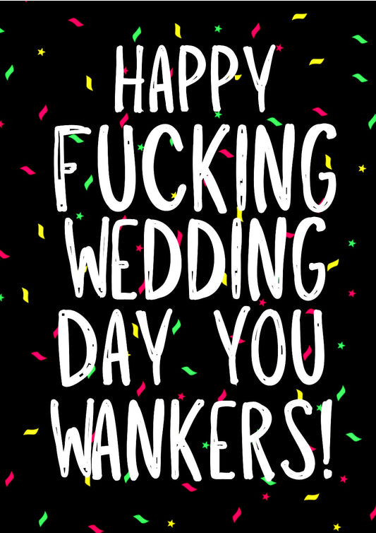 Wedding Wankers -  Greeting Card