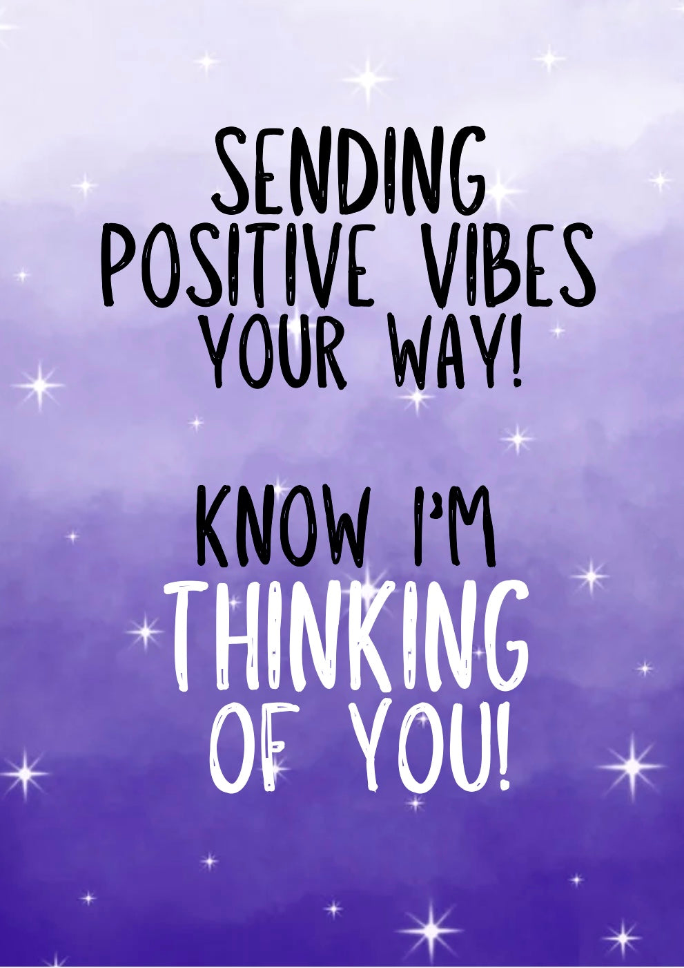 Positive Vibes - Greeting Card