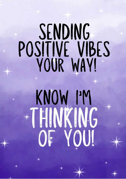 Positive Vibes - Greeting Card