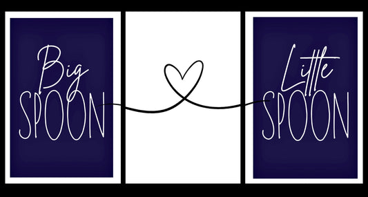 Big Spoon Little Spoon - Home Decor Print
