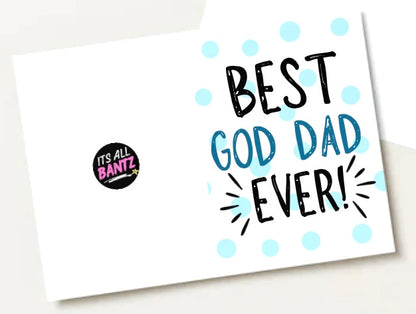 Best God Dad Ever -  Greeting Card