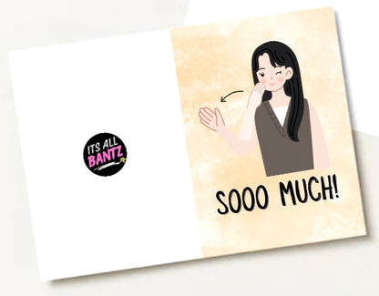 Thank You Sign Language  -  Greeting Card