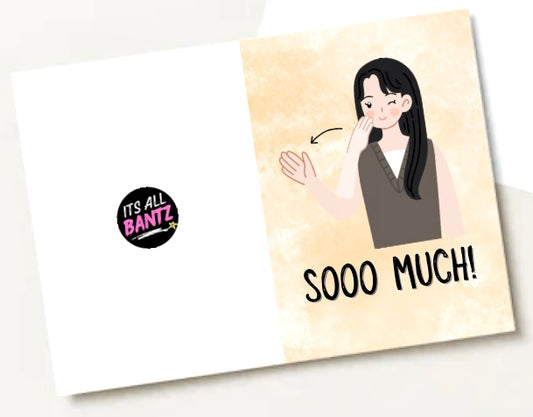 Thank You Sign Language  -  Greeting Card