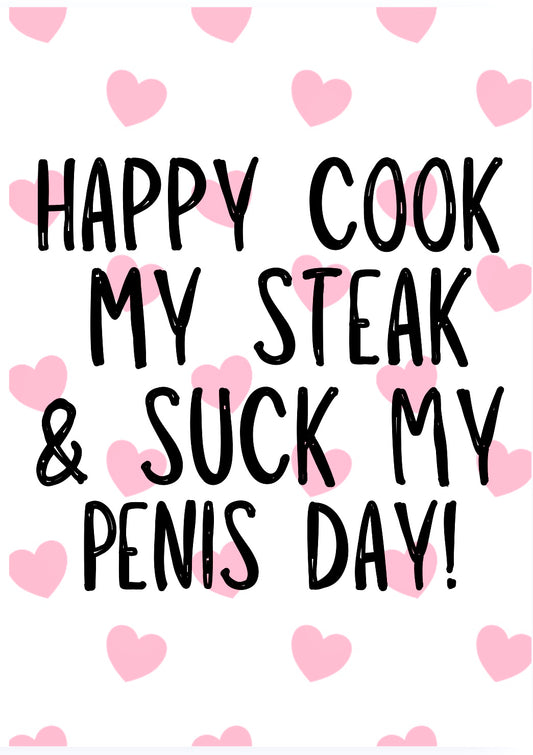 Suck My Penis Day -  Greeting Card