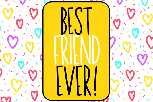 Best Friend Ever - Wine Bottle Label