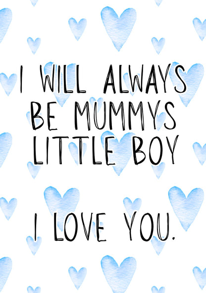Mummy’s Little Boy - Greeting Card