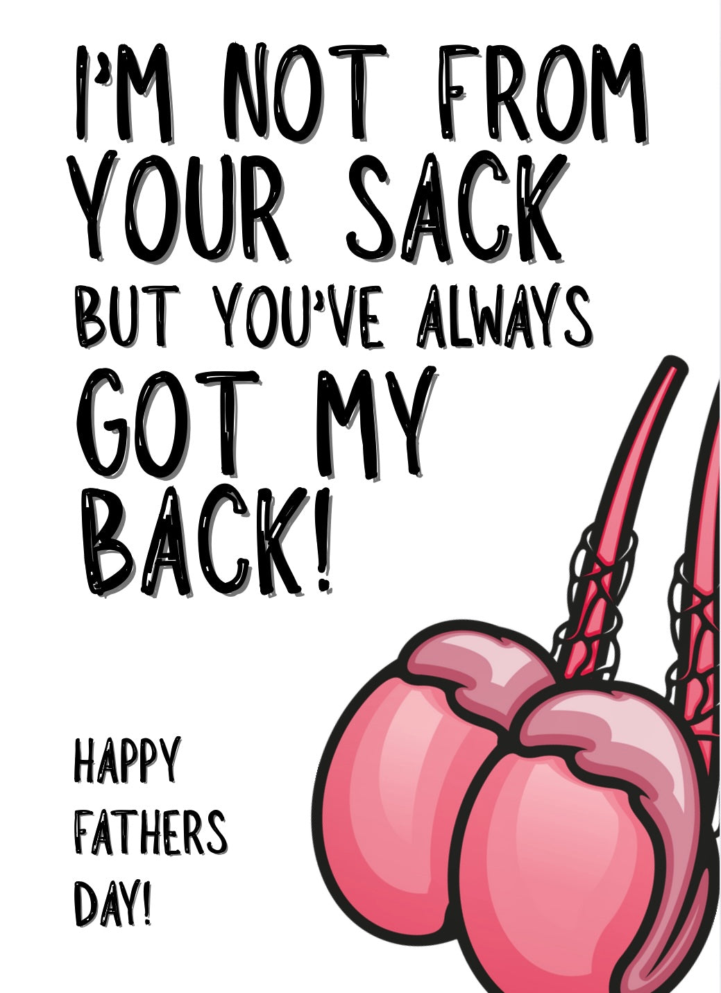 Your Sack My Back - Greeting Card