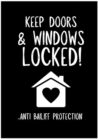 Anti Bailiff Protection -  Greeting Card