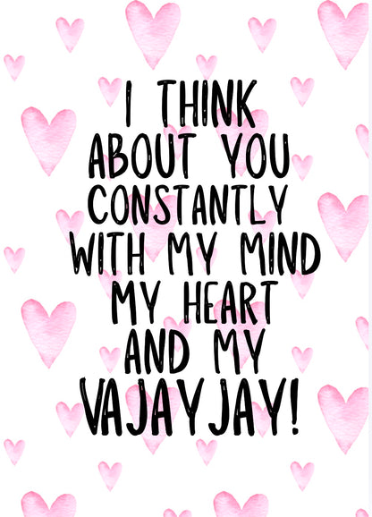 And My VaJayJay  Greeting Card