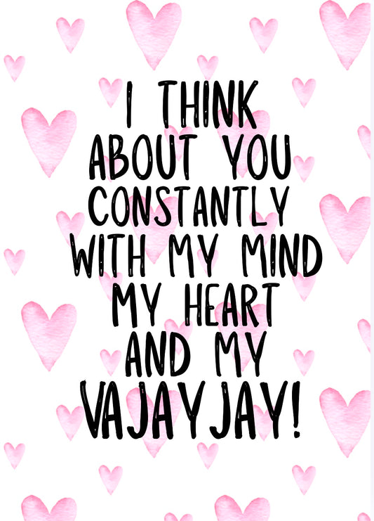 And My VaJayJay  Greeting Card