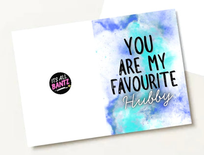 Favourite Hubby - Greeting Card