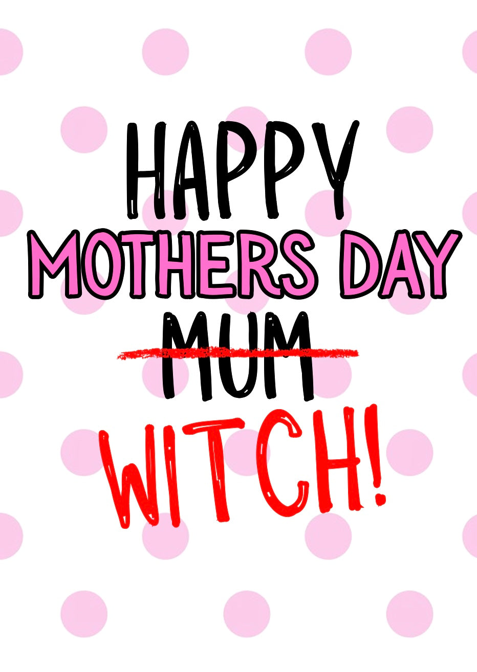 Mothers Day Witch - Greeting Card