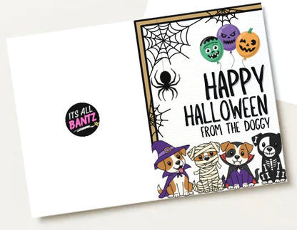 Happy Halloween From The Dog -  Greeting Card