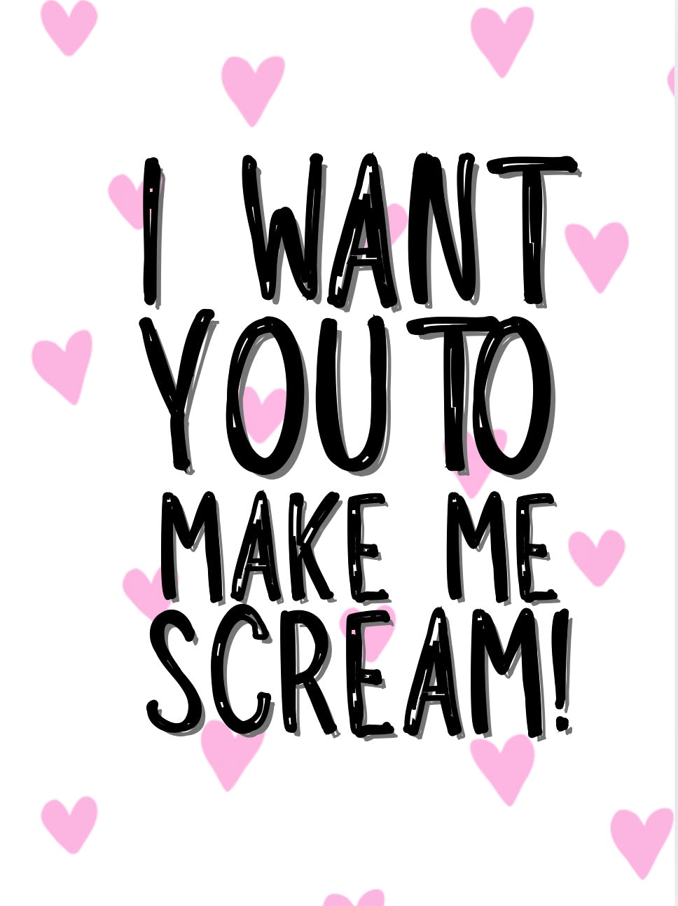 Make Me Scream - Greeting Cardm