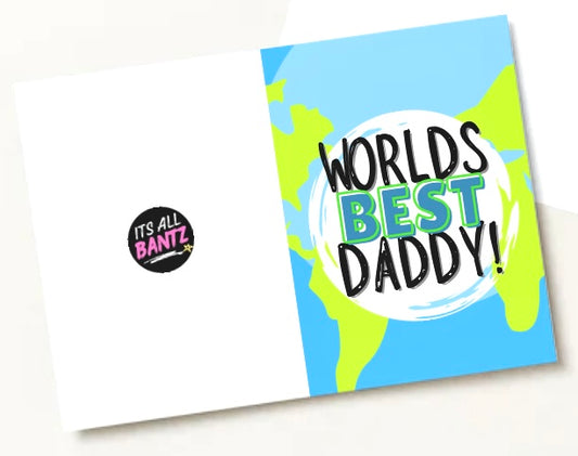 Worlds Best Daddy - Greeting Card