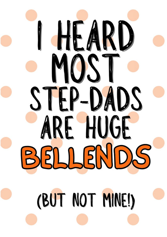 Step Dad Bellends - Greeting Card