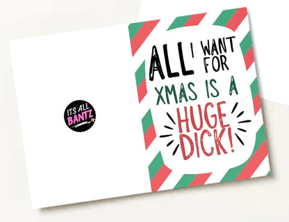 Huge Dick Christmas -  Greeting Card
