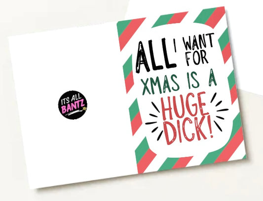 Huge Dick Christmas -  Greeting Card