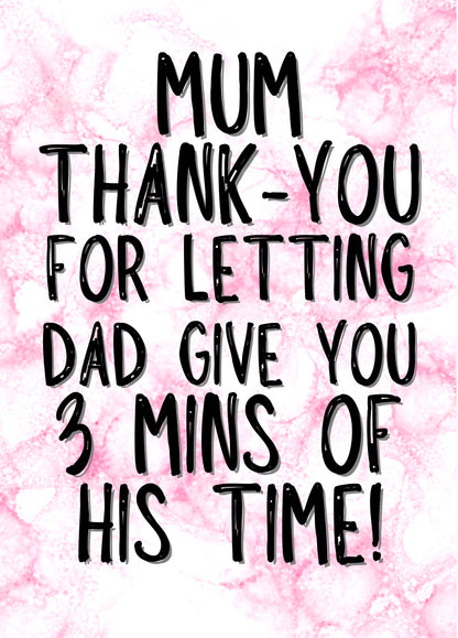 3 Minutes - Greeting Card