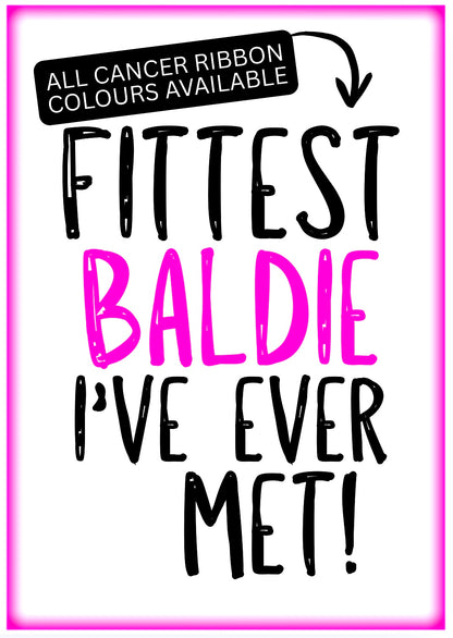 Fittest Baldie -  Greeting Card