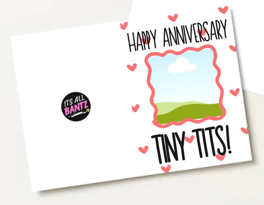 Anniversary Tiny Tits - Greeting Card