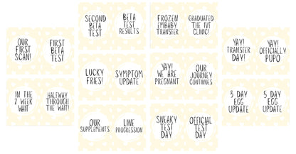 Neutral IVF Milestone Cards