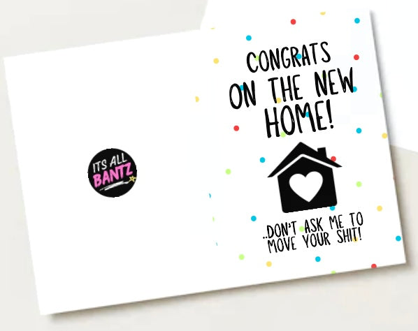 Not Moving Shit -  Greeting Card