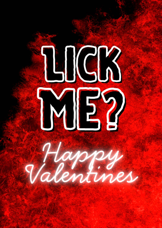 Valentines Lick - Greeting Card
