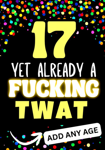 Already A Twat - Birthday Card