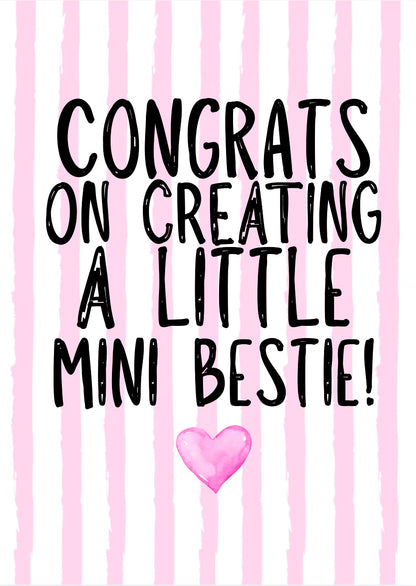A Little Mini Bestie -  Greeting Card