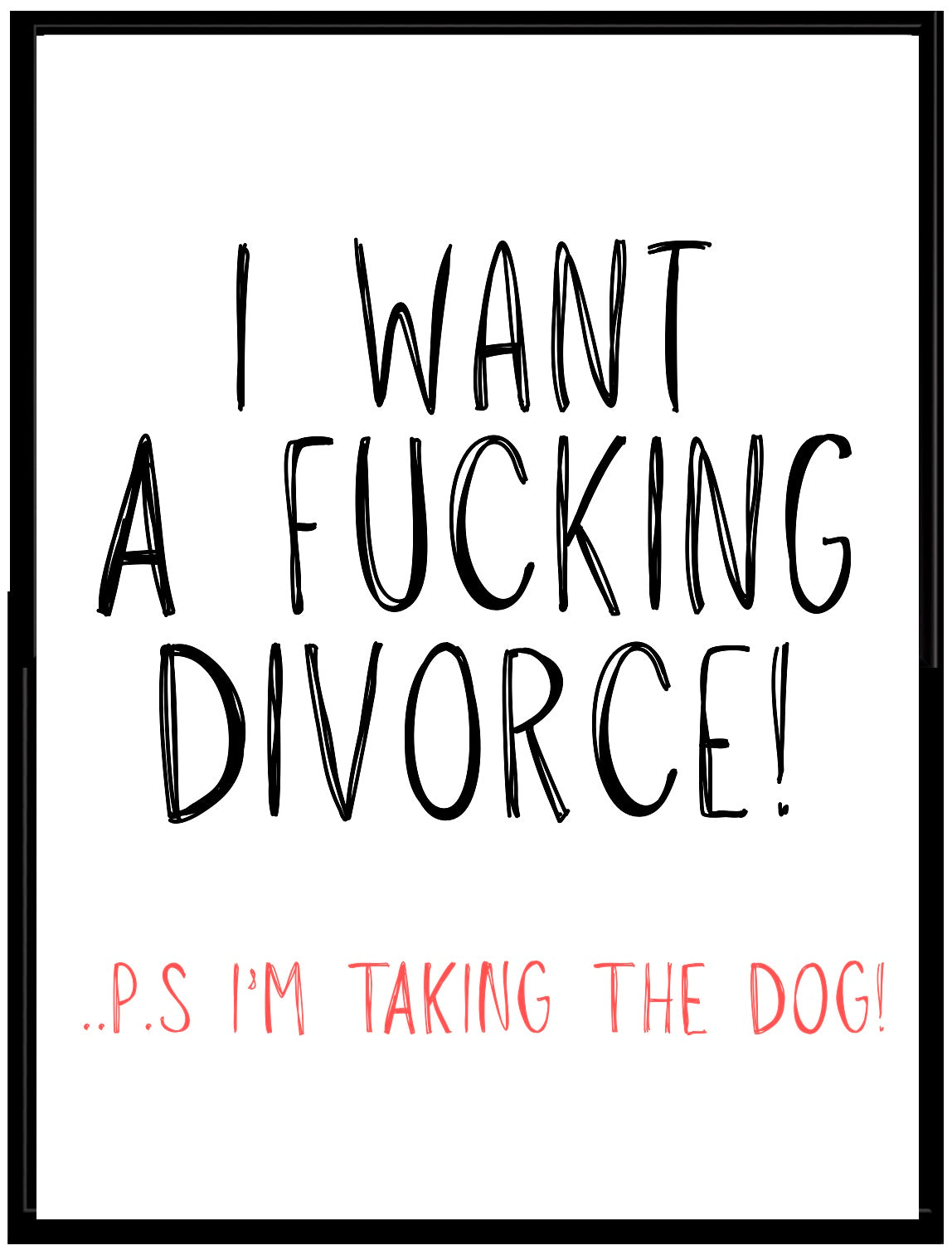 Taking The Dog -  Greeting Card