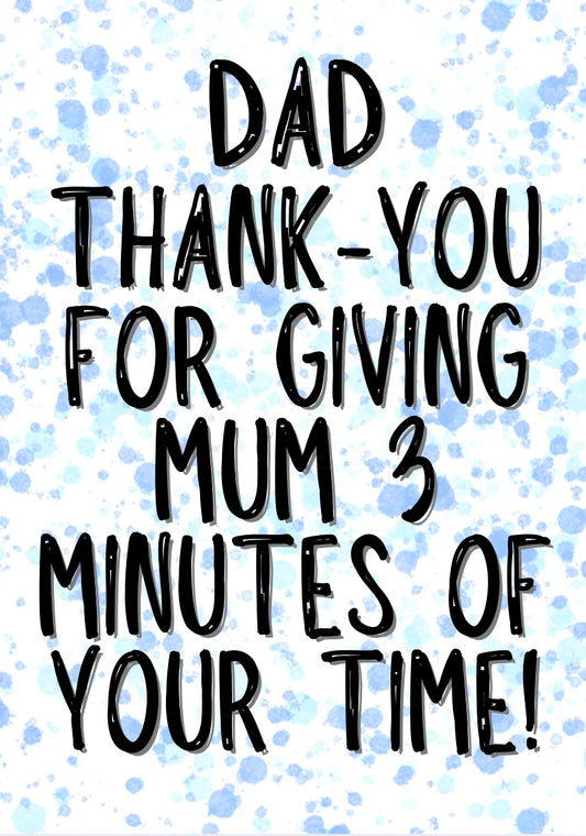 3 Minutes - Greeting Card