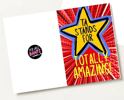 TA Stands For -  Greeting Card