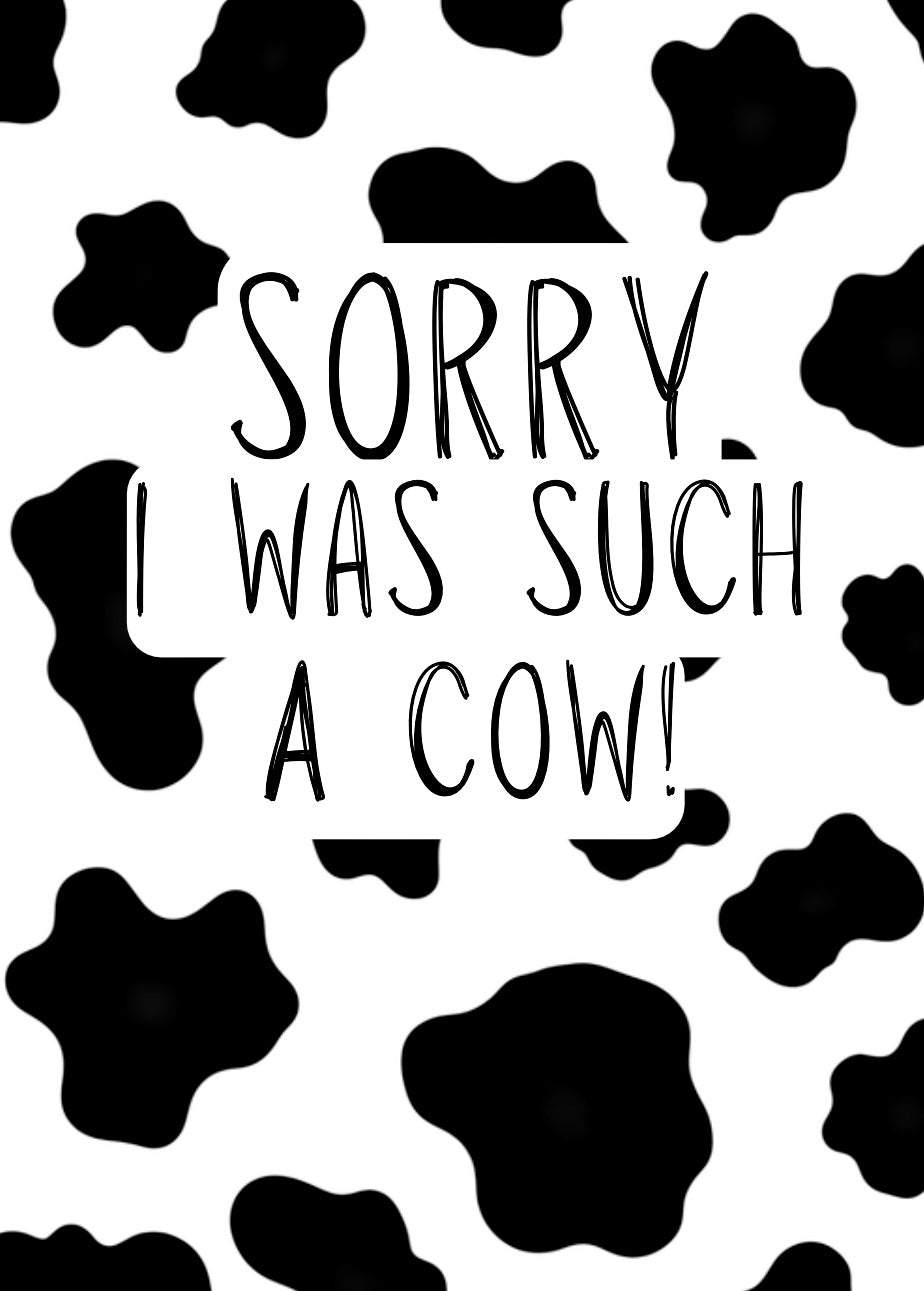Such A Cow -  Greeting Card