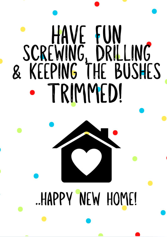Screwing & Drilling -  Greeting Card