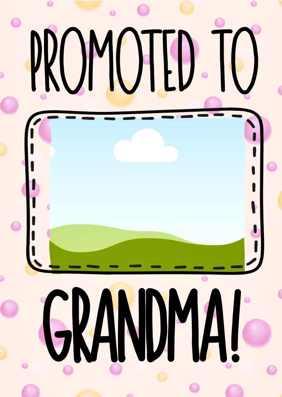 Promoted To Grandma - Greeting Card